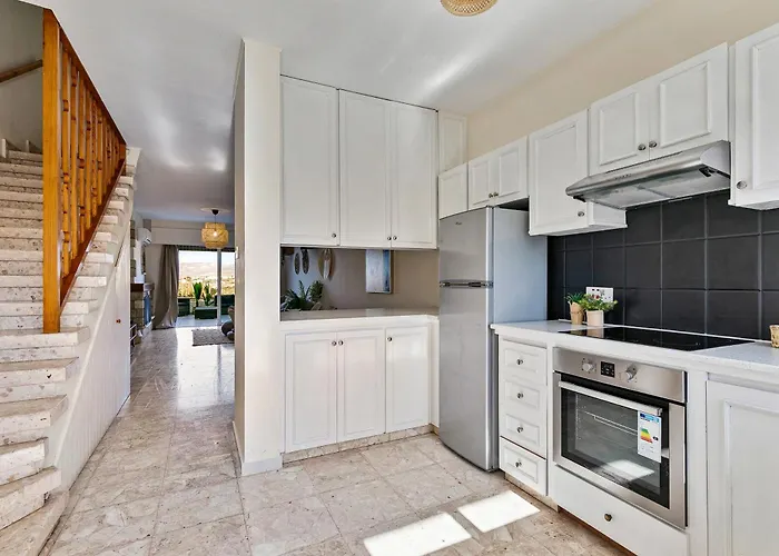 Sea View Boho House With A Panoramic Terrace, 900 M To 度假居 Klorakas