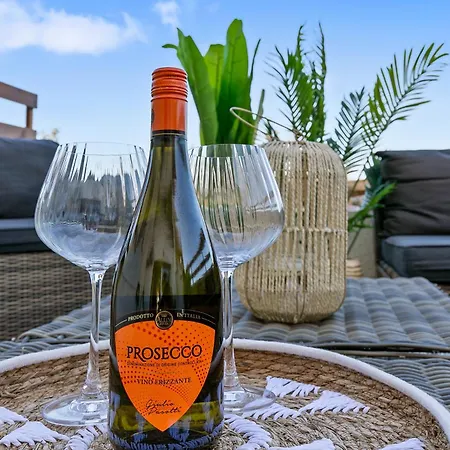 Sea View Boho House With A Panoramic Terrace, 900 M To 펜션 Klorakas